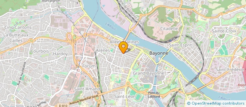 localisation de l'entreprise MONSIEUR WILLIAM SUBERVIE à BAYONNE