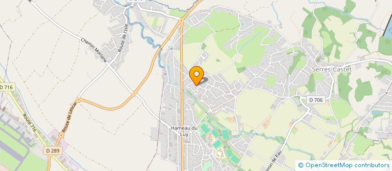 localisation de l'entreprise MONSIEUR WILLIAM TEULE CASTAING  SERRES-CASTET