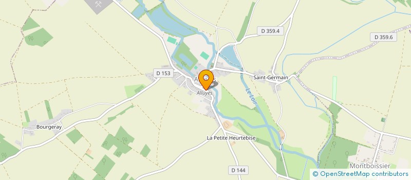 localisation de l'entreprise MONSIEUR WILLIAM THERY à ALLUYES