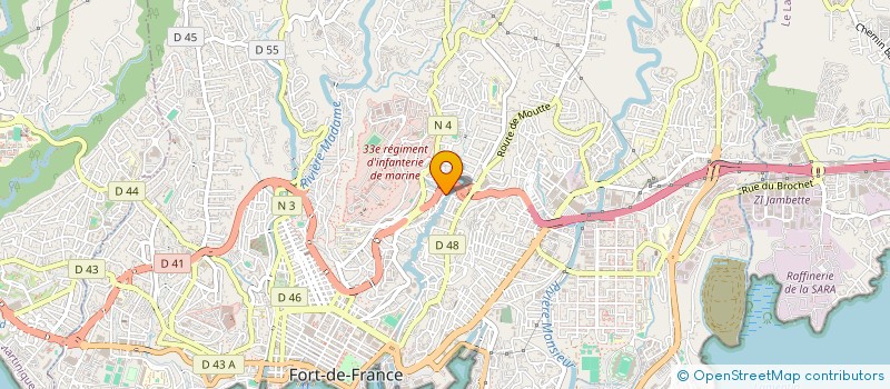 localisation de l'entreprise MONSIEUR WILLIAM THIMON  FORT-DE-FRANCE