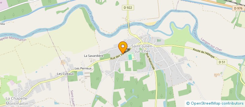 localisation de l'entreprise MONSIEUR WILLIAM THOMAS  SAINT-JULIEN-SUR-CHER