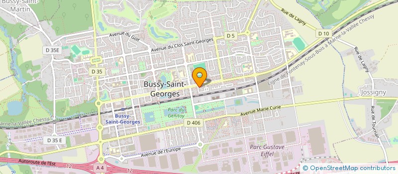 localisation de l'entreprise MONSIEUR WILLIAM THOMAS  BUSSY-SAINT-GEORGES