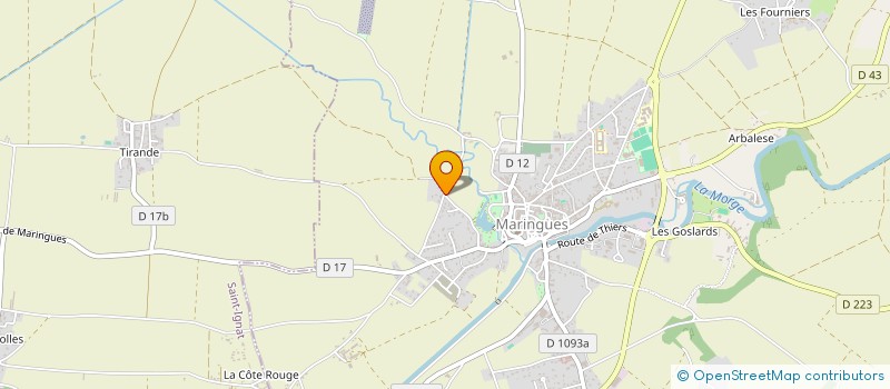 localisation de l'entreprise MONSIEUR WILLIAM THOURIN-RAYNAUD  MARINGUES