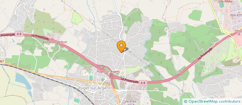 localisation de l'entreprise MONSIEUR WILLIAM TIZZANINI  PUGET-SUR-ARGENS