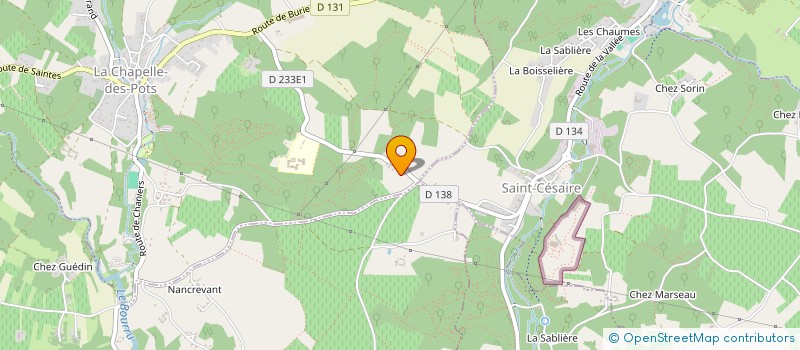 localisation de l'entreprise MONSIEUR WILLIAM TORILLON  LA CHAPELLE-DES-POTS