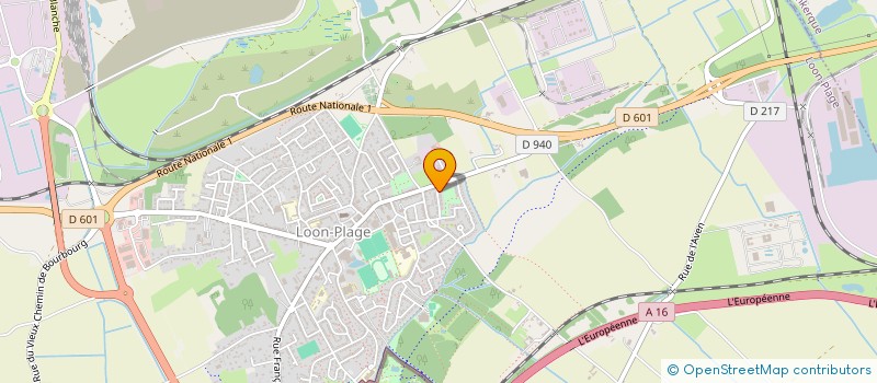 localisation de l'entreprise MONSIEUR WILLIAM VANDOMME  LOON-PLAGE