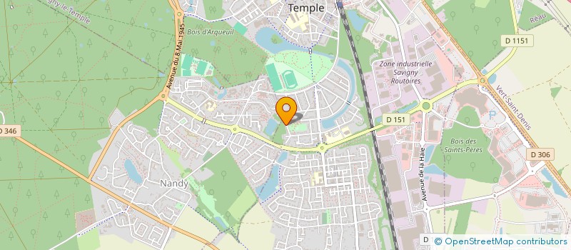 localisation de l'entreprise MONSIEUR WILLIAM VASSEUR  SAVIGNY-LE-TEMPLE