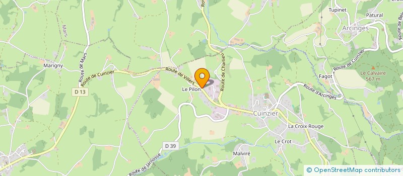 localisation de l'entreprise MONSIEUR WILLIAM VERCHERE  CUINZIER