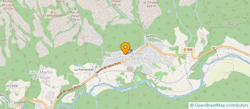 localisation de l'entreprise MONSIEUR WILLIAM WELLS à COLOMBIERES-SUR-ORB