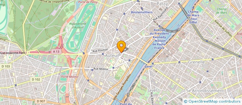 localisation de l'entreprise MONSIEUR WILLIAM WILLIAM MARTIN-GENIER  PARIS