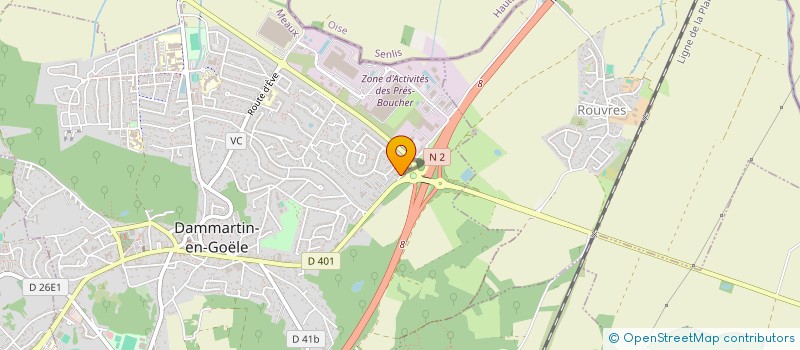 localisation de l'entreprise MONSIEUR WILLIAM WOLBER  DAMMARTIN-EN-GOELE