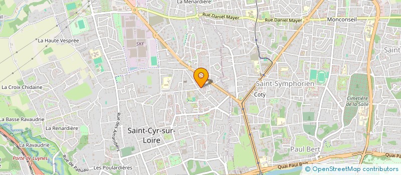 localisation de l'entreprise MONSIEUR WILLIAMS BEGUIN  SAINT CYR SUR LOIRE