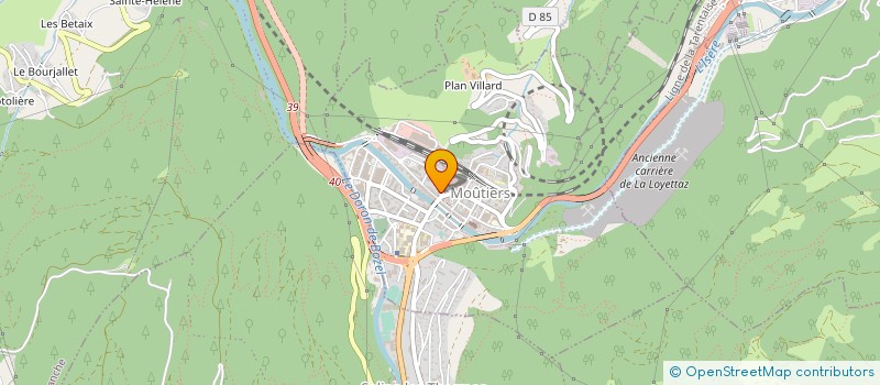 localisation de l'entreprise MONSIEUR WILLIAMS CHAMOT  MOUTIERS