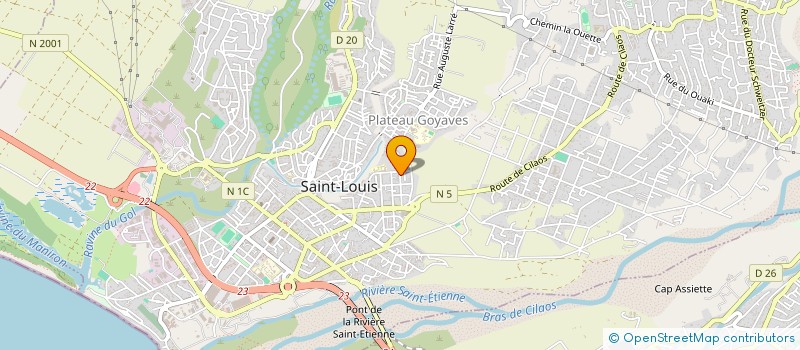 localisation de l'entreprise MONSIEUR WILLIAMS CORENTHY  SAINT-LOUIS