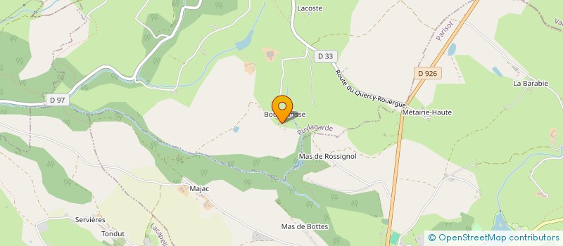 localisation de l'entreprise MONSIEUR WILLIAMS GEORGES  PUYLAGARDE