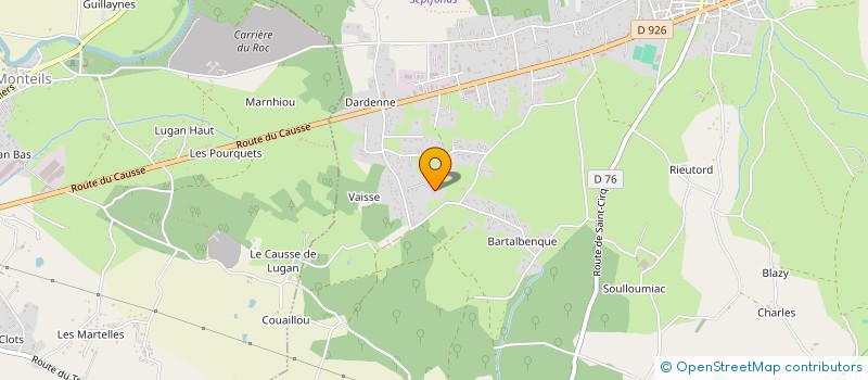 localisation de l'entreprise MONSIEUR WILLIAMS JURADO  SEPTFONDS