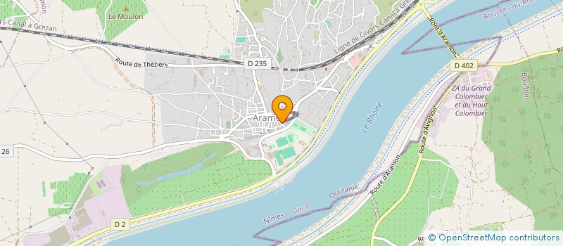 localisation de l'entreprise MONSIEUR WILLIAMS RODRIGUEZ  ARAMON