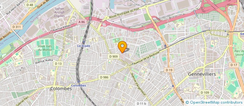 localisation de l'entreprise MONSIEUR WILLIAMS RUTER à COLOMBES