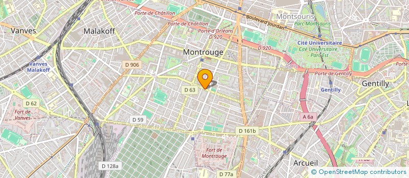 localisation de l'entreprise MONSIEUR WILLIAMS SAUGEZ à MONTROUGE