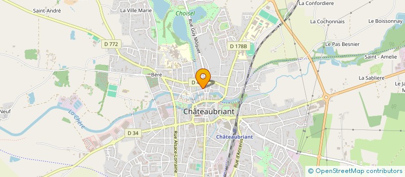 localisation de l'entreprise MONSIEUR WILLIAMS YEMELI NGUETSA  CHATEAUBRIANT