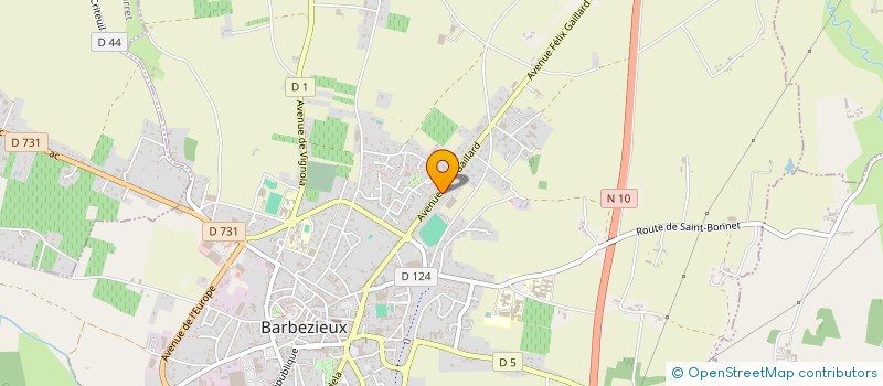 localisation de l'entreprise MONSIEUR WILLY ALLONGE  BARBEZIEUX SAINT HILAIRE