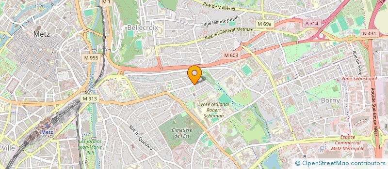 localisation de l'entreprise MONSIEUR WILLY BARIN  METZ