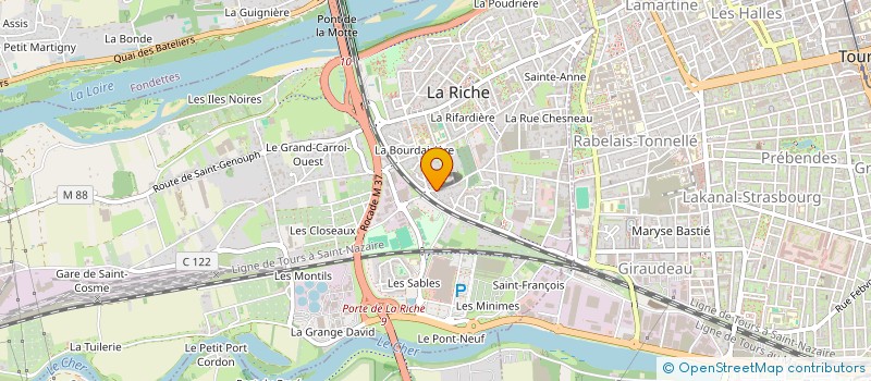 localisation de l'entreprise MONSIEUR WILLY BELLONIE  LA RICHE