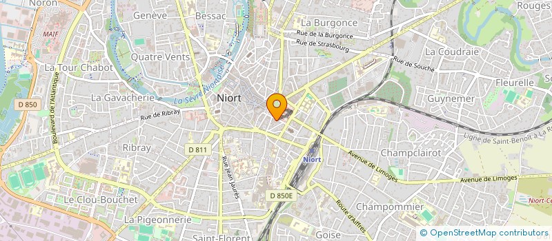 localisation de l'entreprise MONSIEUR WILLY BENOIT à NIORT