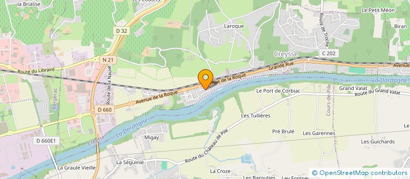 localisation de l'entreprise MONSIEUR WILLY BLANCHARD  CREYSSE