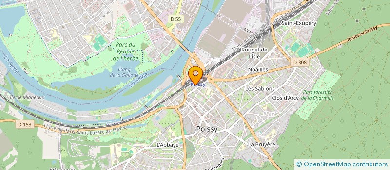 localisation de l'entreprise MONSIEUR WILLY BRUNET  POISSY