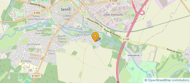 localisation de l'entreprise MONSIEUR WILLY CARPENTIER  SENLIS