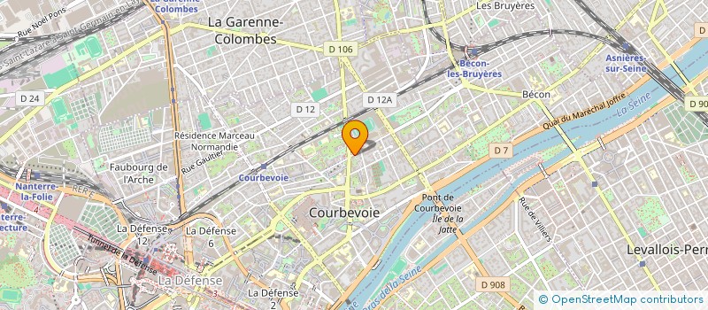 localisation de l'entreprise MONSIEUR WILLY CLERGET à COURBEVOIE