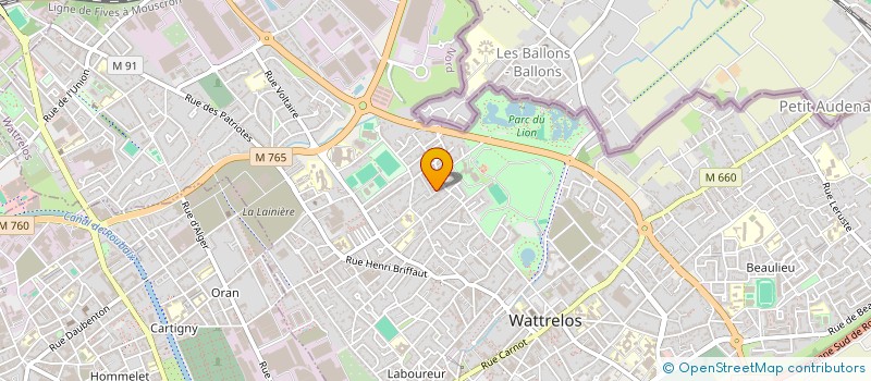 localisation de l'entreprise MONSIEUR WILLY COCLET  WATTRELOS