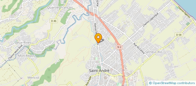 localisation de l'entreprise MONSIEUR WILLY COUPOUSSAMY ANAMOUTOU à SAINT-ANDRE