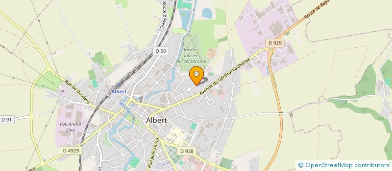 localisation de l'entreprise MONSIEUR WILLY CROCHET  ALBERT