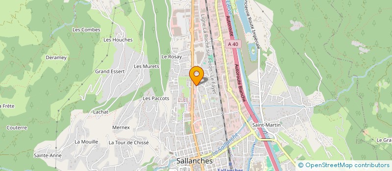 localisation de l'entreprise MONSIEUR WILLY DA SILVA à SALLANCHES