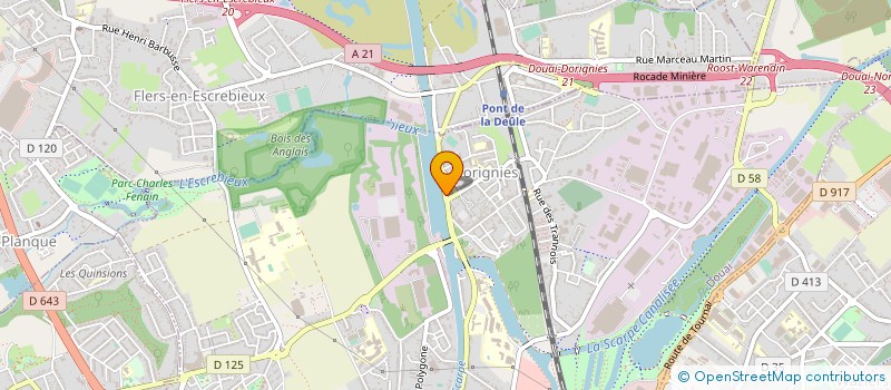 localisation de l'entreprise MONSIEUR WILLY DANCOING à DOUAI