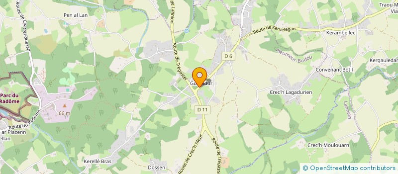 localisation de l'entreprise MONSIEUR WILLY DONAL  PLEUMEUR-BODOU