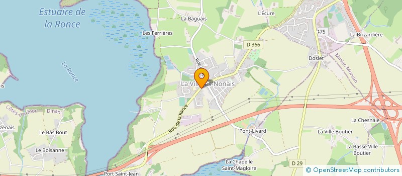 localisation de l'entreprise MONSIEUR WILLY DOUDARD  LA VILLE-ES-NONAIS