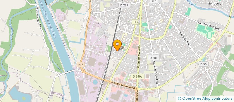 localisation de l'entreprise MONSIEUR WILLY FORAND  MONTELIMAR