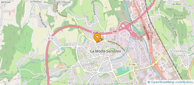 localisation de l'entreprise MONSIEUR WILLY FUX à LA MOTTE-SERVOLEX