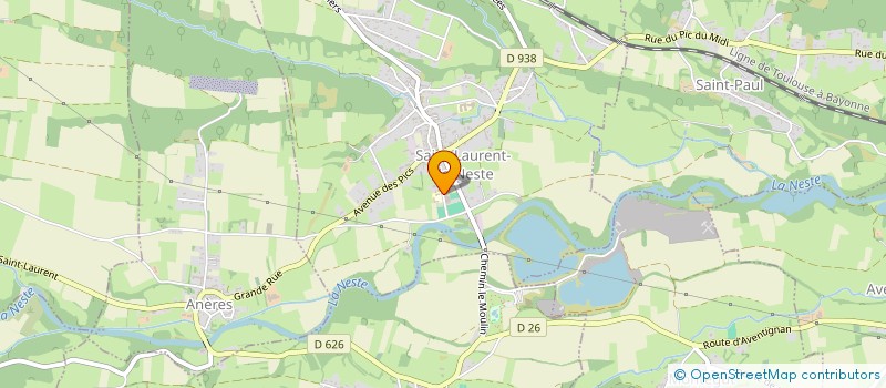 localisation de l'entreprise MONSIEUR WILLY GOUJON  SAINT-LAURENT-DE-NESTE