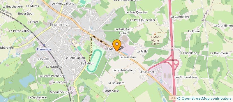 localisation de l'entreprise MONSIEUR WILLY GUERIN  ECOMMOY