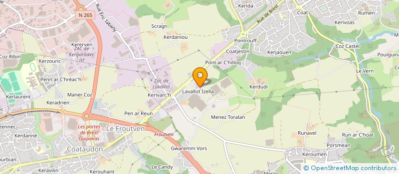 localisation de l'entreprise MONSIEUR WILLY GUILLOU à GUIPAVAS