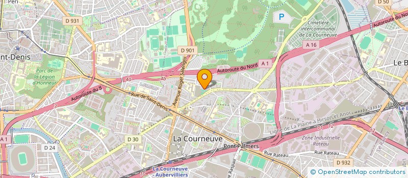 localisation de l'entreprise MONSIEUR WILLY GUIRAND à LA COURNEUVE