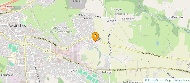 localisation de l'entreprise MONSIEUR WILLY HERVIEU  SAINT-SENIER-SOUS-AVRANCHES