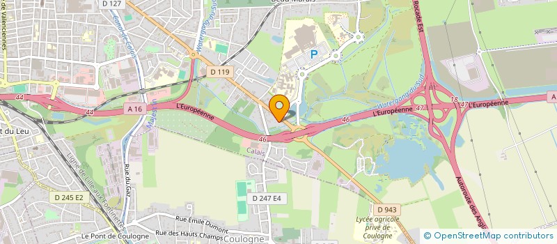 localisation de l'entreprise MONSIEUR WILLY HOFFMANN  CALAIS