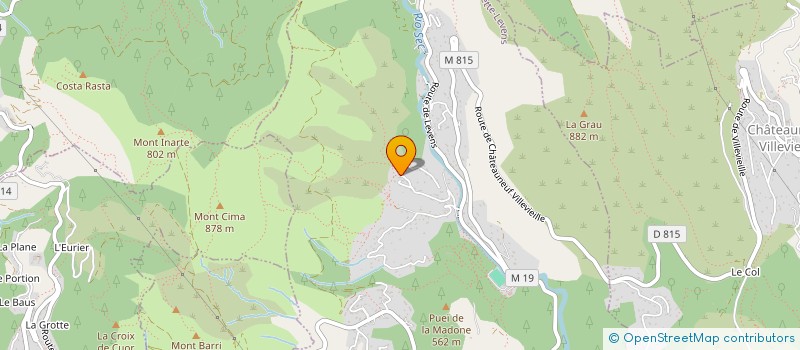 localisation de l'entreprise MONSIEUR WILLY JULIEN POUJEOL  TOURRETTE-LEVENS