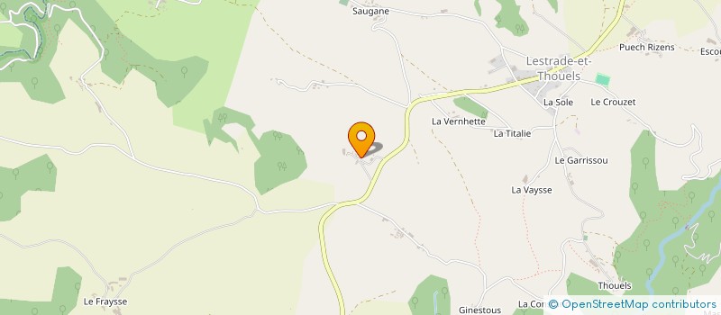 localisation de l'entreprise MONSIEUR WILLY LAFON  LESTRADE ET THOUELS