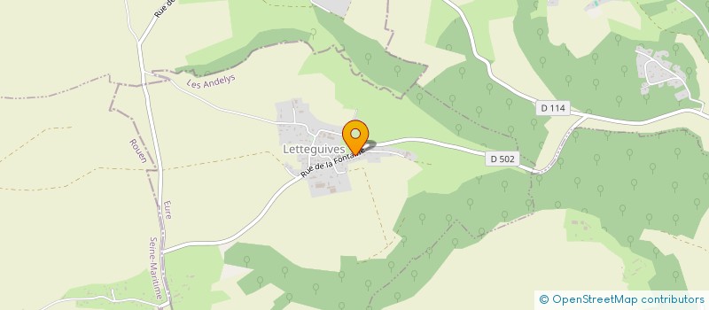 localisation de l'entreprise MONSIEUR WILLY LANGLOIS  LETTEGUIVES